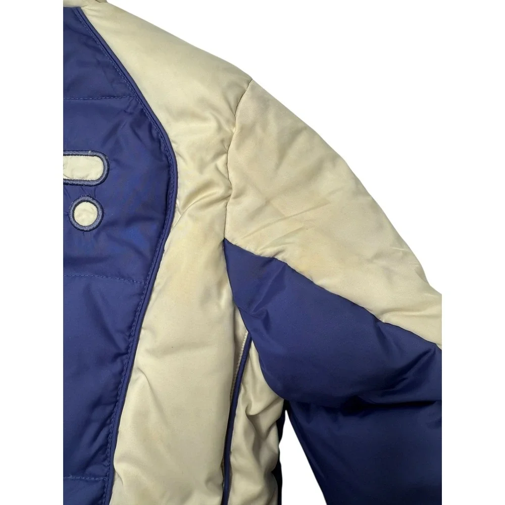 Vera Piuma DOca PIRELLI Kids Puffer‎ Jacket Blue Race Patches Size 5 Outerwear